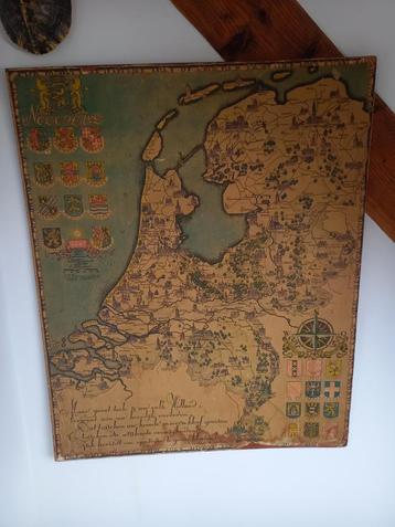 landKaart Nederland van 1945
