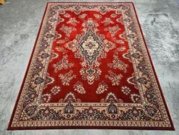 Vintage Perzisch wol vloerkleed floral red Meched 300x402cm