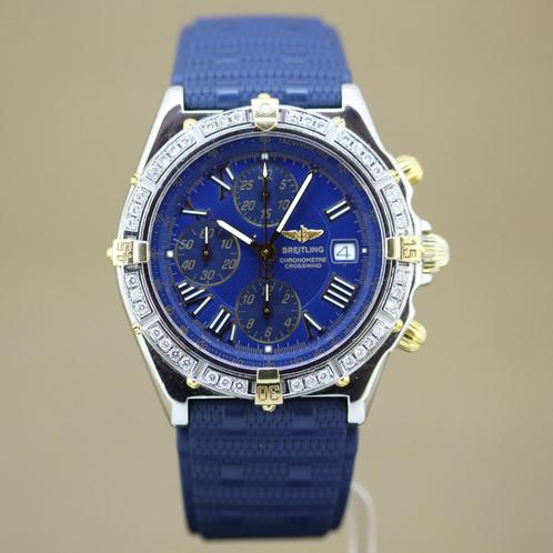Breitling Crosswind Goud-Staal Diamant B13355, Sieraden, Tassen en Uiterlijk, Horloges | Heren, Zo goed als nieuw, Polshorloge