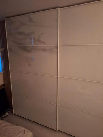Ikea Pax Schuifdeuren 2.5m - Melkglas - afbeelding 3 Ikea Pax Schuifdeuren 2.5m - Melkglas - afbeelding 3