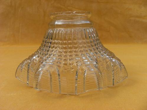 Glaskapje van helder glas, Huis en Inrichting, Lampen | Lampenkappen, Gebruikt, Minder dan 25 cm, Rond, Ophalen of Verzenden