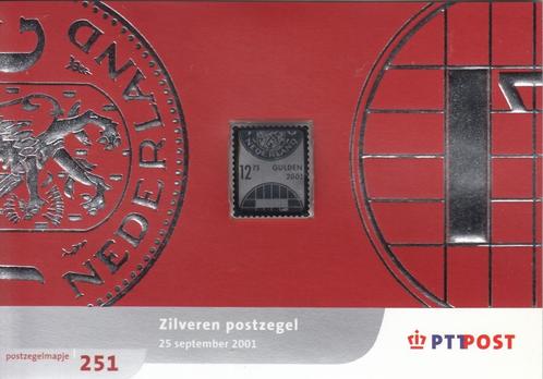 Postzegelmapje 251 zilveren postzegel 2001, Postzegels en Munten, Postzegels | Nederland, Postfris, Ophalen of Verzenden