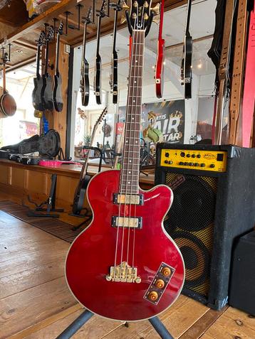 Allen woody Rumblekat bass, wine red