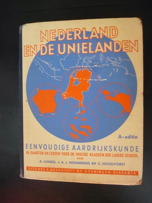 Nederland en de Unielanden, 1956, Boeken, Atlassen en Landkaarten, Gelezen, Overige typen, Wereld, 1800 tot 2000, Ophalen of Verzenden