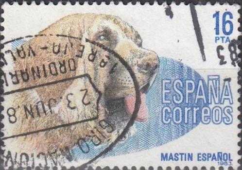 Spanje-SP1.9- 1983 - Hondenrassen - Spaanse Mastin, Postzegels en Munten, Postzegels | Europa | Spanje, Gestempeld, Verzenden