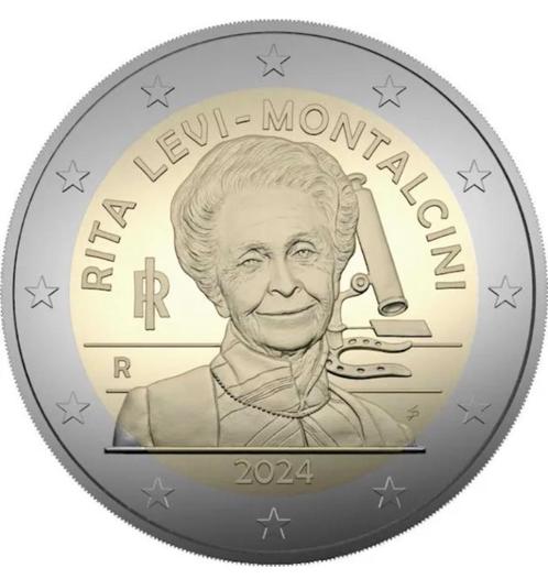 2 euro Italië “Rita Levi-Montalcini’’ UNC 2024, Postzegels en Munten, Munten | Europa | Euromunten, Losse munt, 2 euro, Italië