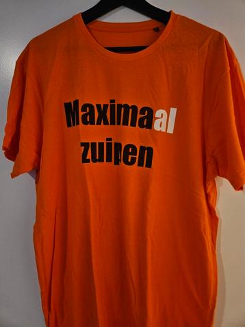 Maximaal zuipen Koningsdag T-shirt maat 2XL