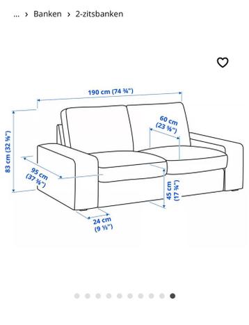 Kivik sofa light grey IKEA - afbeelding 9 Kivik sofa light grey IKEA - afbeelding 9