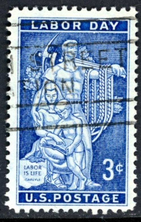 USA Verenigde Staten 1082 - Dag van de Arbeid, Postzegels en Munten, Postzegels | Amerika, Gestempeld, Noord-Amerika, Ophalen of Verzenden