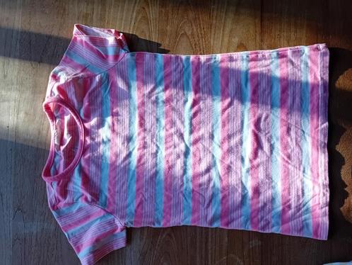 Roze gestreepte shirt maat 122/128, Kinderen en Baby's, Kinderkleding | Maat 122, Zo goed als nieuw, Meisje, Shirt of Longsleeve