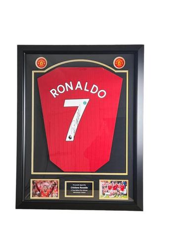 Ronaldo Gesigneerd Ingelijst Voetbalshirt Manchester United