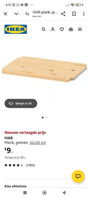 IVAR Kast - Grenen - Complete set - afbeelding 6 IVAR Kast - Grenen - Complete set - afbeelding 6