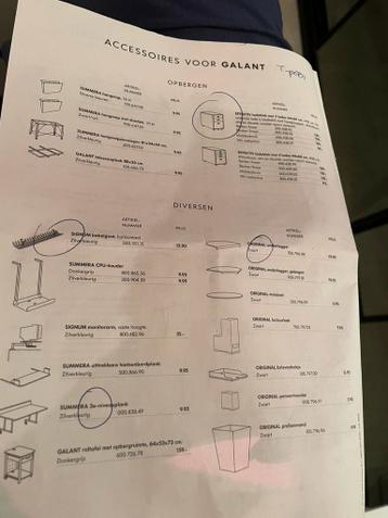 Bureau opstelling Ikea Galant serie - afbeelding 5 Bureau opstelling Ikea Galant serie - afbeelding 5