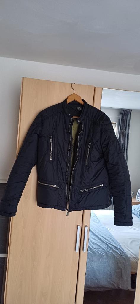 Diesel moto jacket zwart zgan, Motoren, Kleding | Motorkleding, Jas | textiel, Heren, Tweedehands, Ophalen of Verzenden