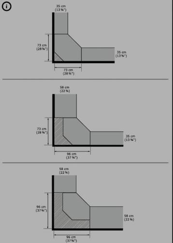 Zwarte Ikea pax hoekkast incl. Spiegeldeur - afbeelding 6 Zwarte Ikea pax hoekkast incl. Spiegeldeur - afbeelding 6