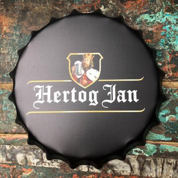 Metalen Bierdop wandbord Hertog Jan