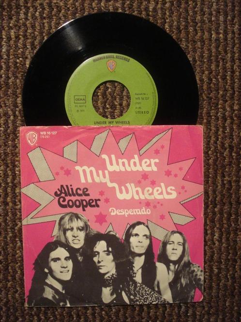 Alice Cooper 7" Vinyl Single: ‘Under my wheels’ (Duitsland), Cd's en Dvd's, Vinyl Singles, Single, Rock en Metal, 7 inch, Ophalen of Verzenden
