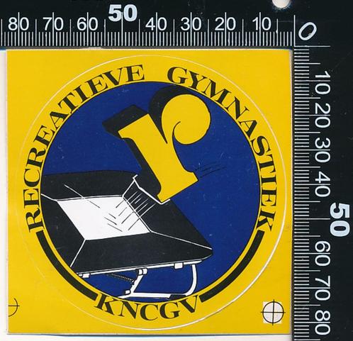 Sticker: KNCGV - Recreatieve gymnastiek (1), Verzamelen, Stickers, Sport, Ophalen of Verzenden