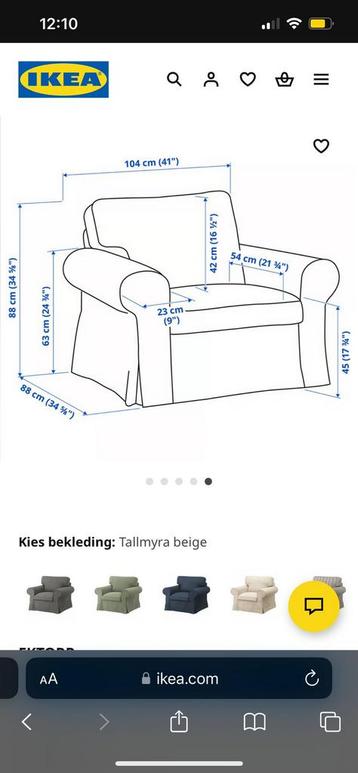 Ikea Ektorp fauteuil - afbeelding 3 Ikea Ektorp fauteuil - afbeelding 3
