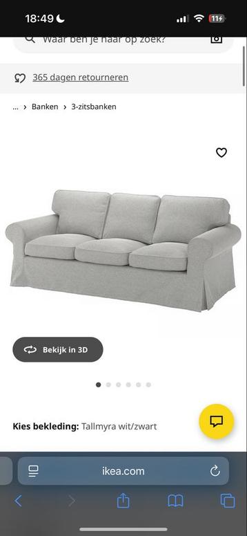 IKEA EKTORP 3-zitsbank + hocker - afbeelding 6 IKEA EKTORP 3-zitsbank + hocker - afbeelding 6