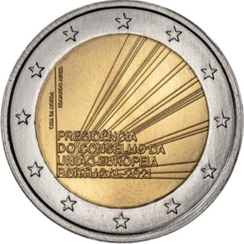 De Speciale 2 Euro PORTUGAL 2021 "EU Voorzitter Portugal" ., Postzegels en Munten, Munten | Europa | Euromunten, 2 euro, Portugal