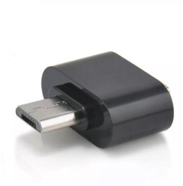 OTG USB-A/USB-Micro OnTheGo Converter Adapter Android Zwart 