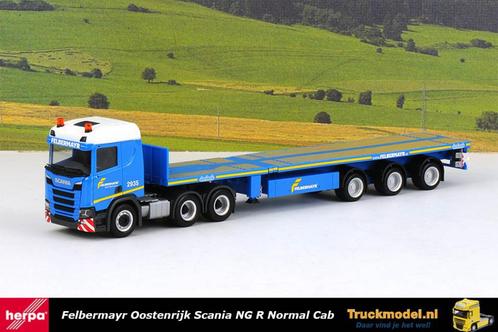 Herpa 313858 Felbermayr Scania Teletrailer, Hobby en Vrije tijd, Modelauto's | 1:87, Nieuw, Bus of Vrachtwagen, Herpa, Ophalen of Verzenden