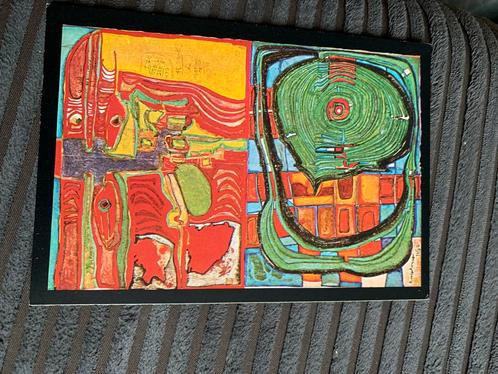 404. Kunstkaart Hundertwasser, Verzamelen, Ansichtkaarten | Themakaarten, Ongelopen, Ophalen of Verzenden