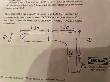 Bureau opstelling Ikea Galant serie - afbeelding 4 Bureau opstelling Ikea Galant serie - afbeelding 4
