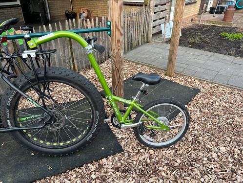 Burley Piccolo aanhangfiets met montage steun, Fietsen en Brommers, Fietsaccessoires | Aanhangers en Karren, Gebruikt, Aanhangfiets