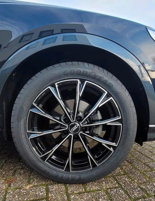 Velgen Audi 19inch zwart 5x112 met nieuwe banden à €924, Auto-onderdelen, Banden en Velgen, Banden en Velgen, Zomerbanden, 19 inch