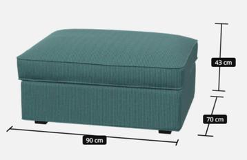 IKEA KIVIK 2 zits bank met voetenbank - afbeelding 4 IKEA KIVIK 2 zits bank met voetenbank - afbeelding 4