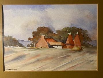 schilderij Kentish Oast houses -Campbell