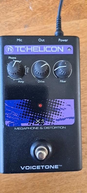 TC Helicon X1 vocal fx distortion megaphone phone 