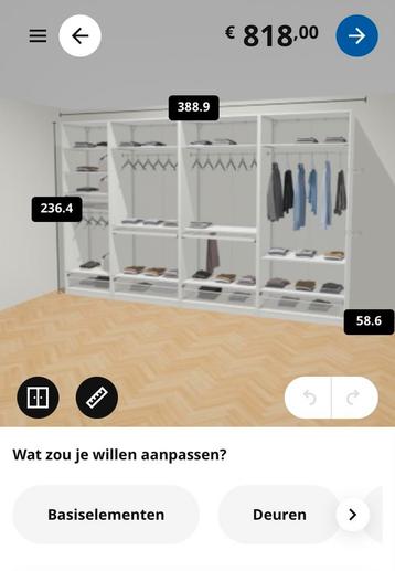 IKEA PAX kledingkast, 375 cm breed, 236 cm hoog, wit - afbeelding 5 IKEA PAX kledingkast, 375 cm breed, 236 cm hoog, wit - afbeelding 5
