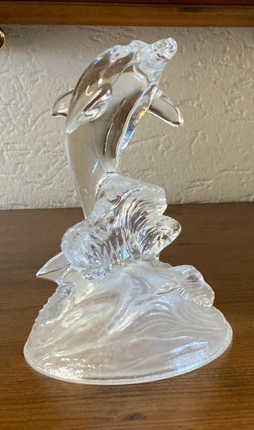 Kristal D’arques France, springende dolfijn, Antiek en Kunst, Antiek | Glas en Kristal, Verzenden
