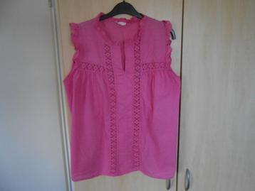 Leuke roze blouse maat M