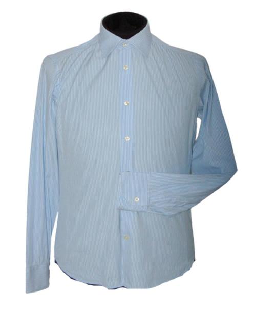 ETRO overhemd, shirt, dun gestreept, wit/blauw, Mt. 39, Kleding | Heren, Overhemden, Zo goed als nieuw, Halswijdte 39/40 (M), Blauw
