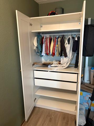 IKEA PAX kledingkast 100x58x201 – wit – 1 jaar oud - afbeelding 1 IKEA PAX kledingkast 100x58x201 – wit – 1 jaar oud - afbeelding 1