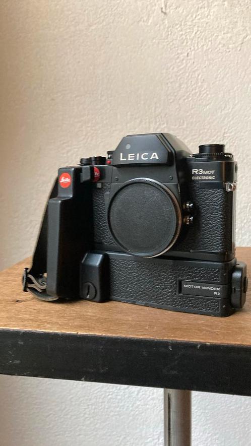 Leica R3mot plus motor, Audio, Tv en Foto, Fotocamera's Analoog, Gebruikt, Spiegelreflex, Leica, Ophalen of Verzenden