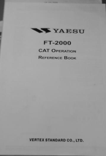 Yaesu manuals verschillende 