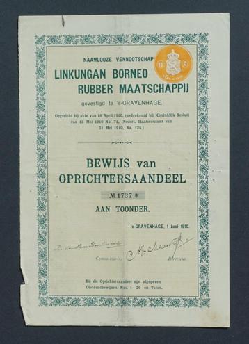 Linkungan Borneo Rubber Maatschappij (Ned.Indie) - 1910