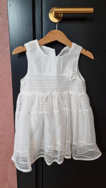 Wit jurkje voor bijv bruidsmeisje, maat 86, zgan