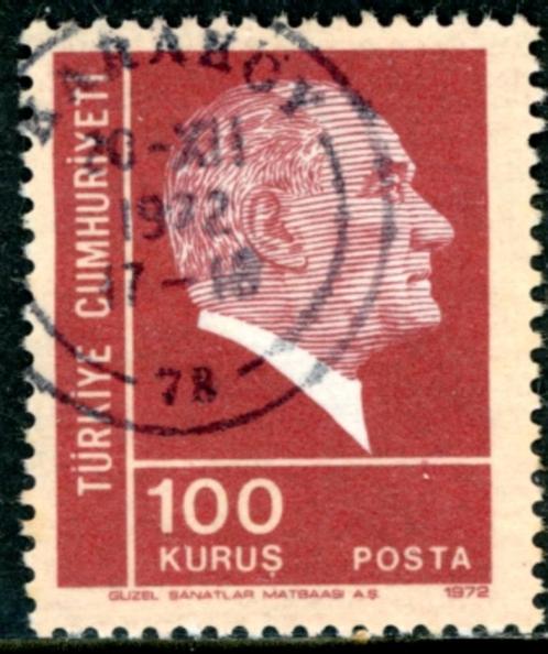 Turkije 2271 - Ataturk, Postzegels en Munten, Postzegels | Europa | Overig, Gestempeld, Overige landen, Ophalen of Verzenden