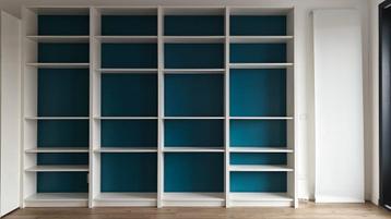 4 x Billy Bookcases (customized) height: 237cm