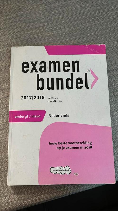 M. Reints - Examenbundel vmbo-gt/mavo Nederlands 2017/2018, Boeken, Schoolboeken, Zo goed als nieuw, Nederlands, Ophalen of Verzenden