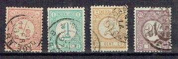 Nederland 1876 nrs. 30a/33a Cijfers 2