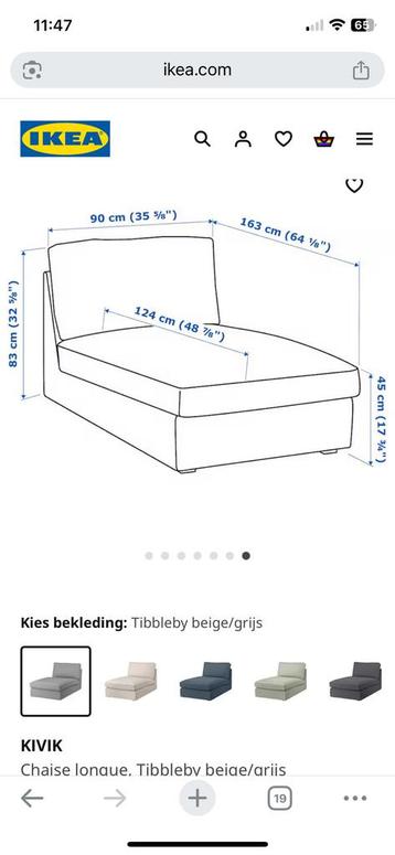 Ikea kivik chaise + Bemz linnen hoes - afbeelding 4 Ikea kivik chaise + Bemz linnen hoes - afbeelding 4