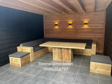 Steigerhout loungeset tuinbank hoekbank alle maten leverbaar