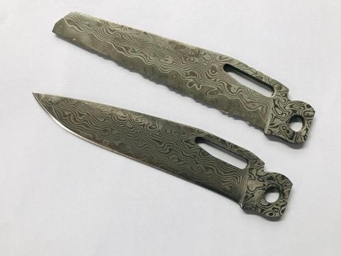 LEATHERMAN Parts DAMAST Blade for SURGE DAMASCUS 2 blades (7, Caravans en Kamperen, Kampeergereedschap, Nieuw, Ophalen of Verzenden